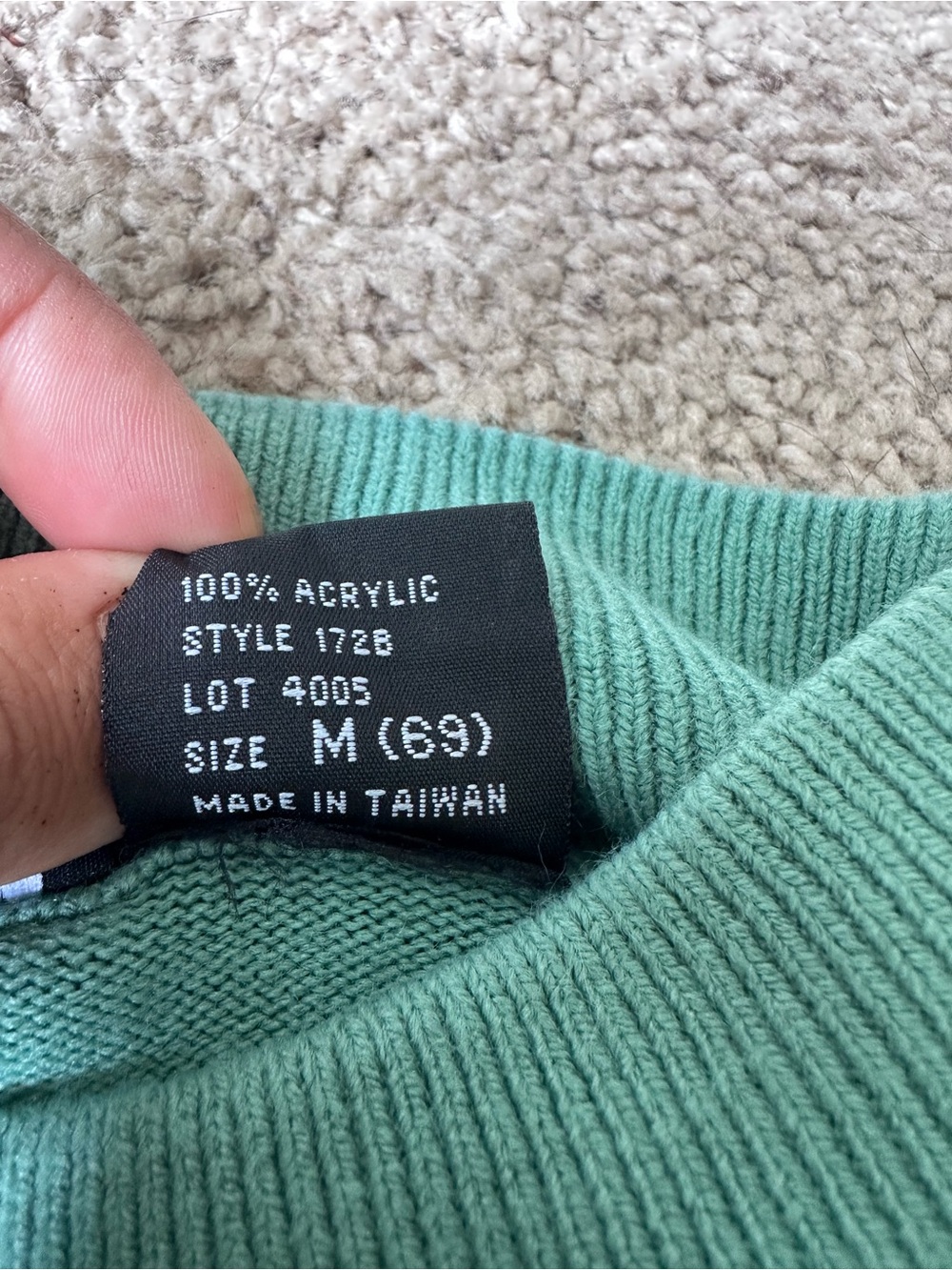 Southern Lady Teal Crewneck Sweater - Picture 3 of 3